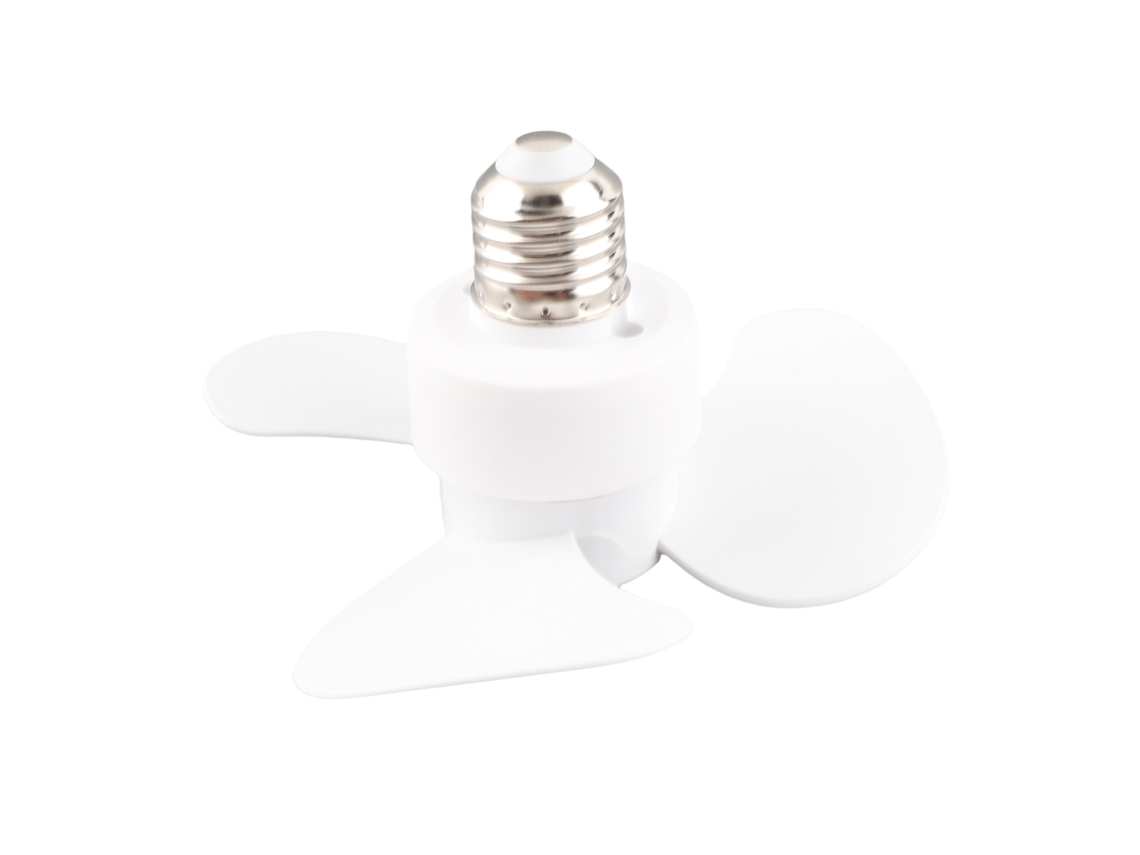 Ventilador Mini E27 E26 Silencioso 85‑265v para Quartos Escritórios