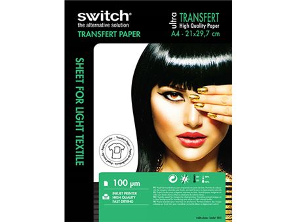 Papel Transfer SWITCH A4 (100g) Worten.pt