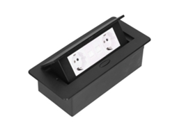 Tomada Pop Up Mesa Comando 16a Home Office Preto