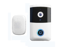 Campainha Inteligente Sem Fio Com Interfone E Visão Noturna Para Segurança Residencial.