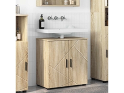 Vidaxl Armário De Banheiro Com Porta Carvalho Sonoma 61 X 35 X 64 Cm
