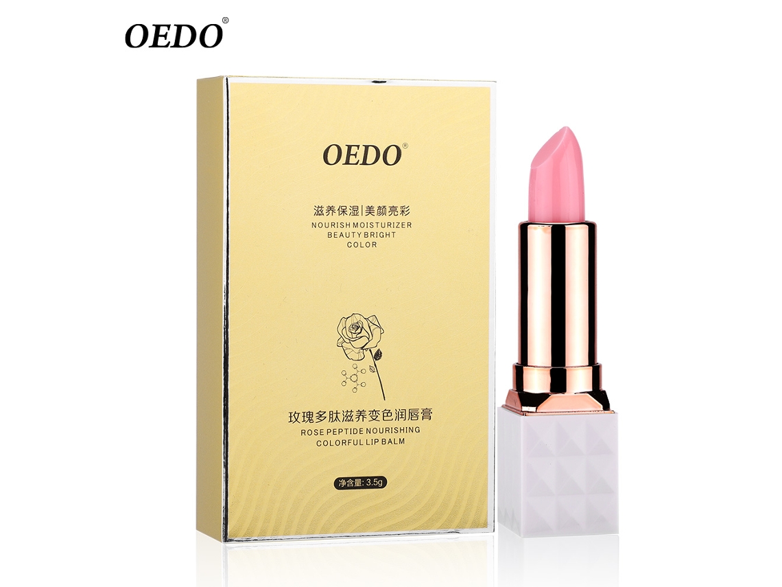 Bálsamo Labial Nourishing Com Pepetídeos De Rosa Anti-idade Anti-congelante Reparador Contra A Secura
