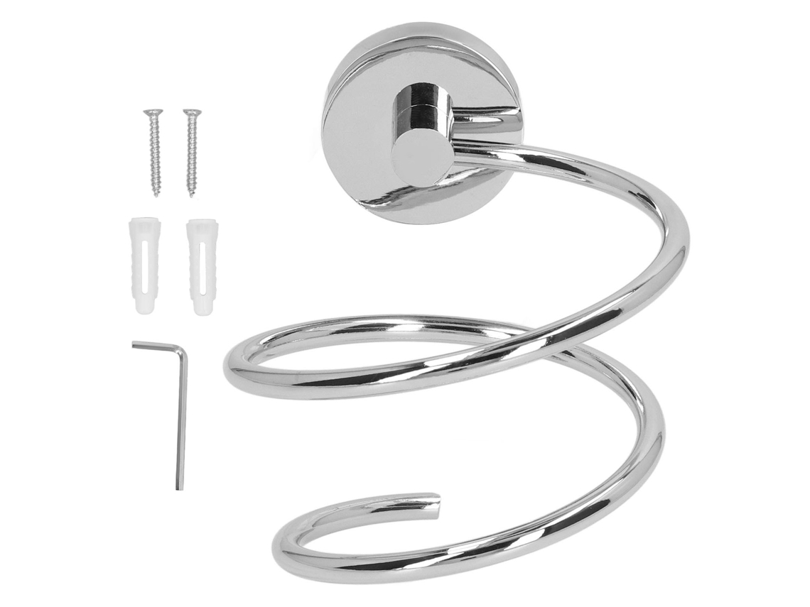 Suporte para Secador de Cabelo em Aço Inoxidável | S/MARCA