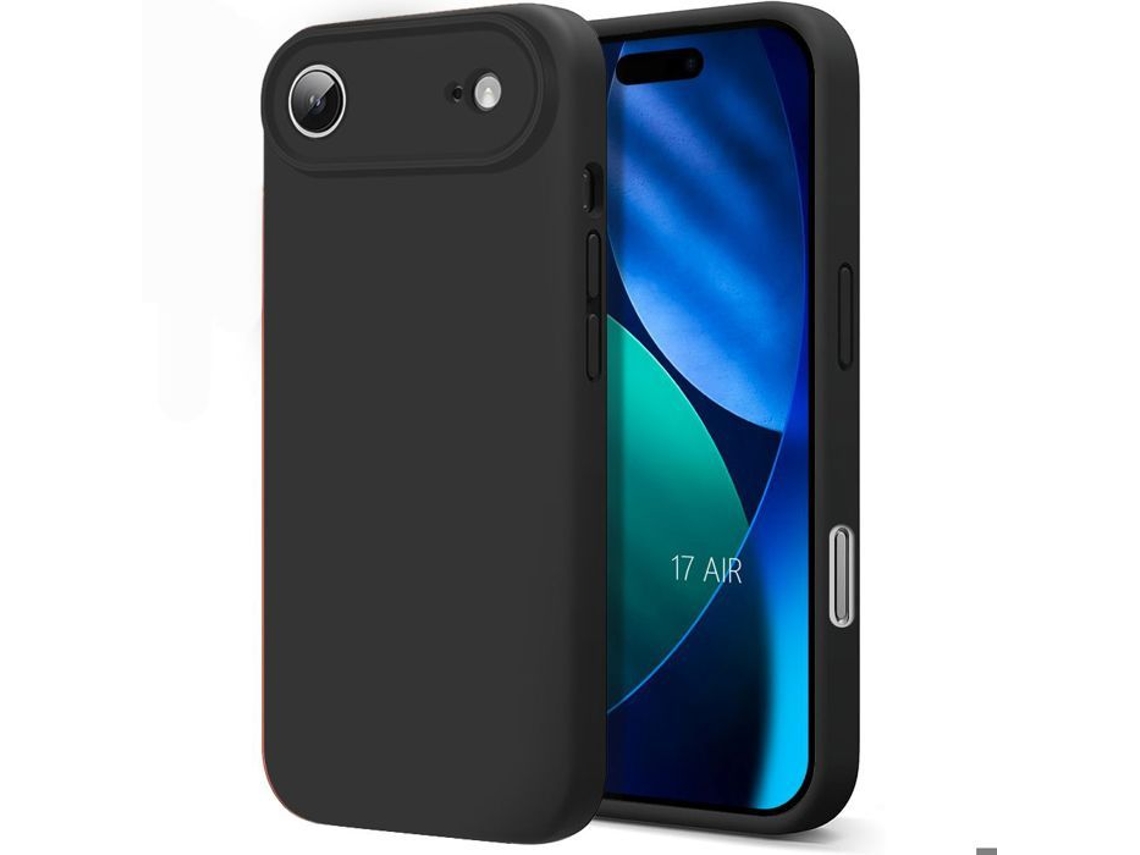 Capa Protetora - Booling - Para Iphone Air - Silicone Macio Antirriscos E Com Absorção De Impacto - Preta
