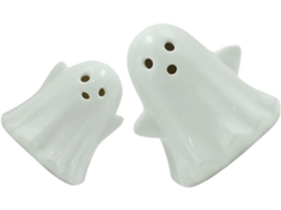 Conjunto De 2 Luminárias Noturnas Fantasma De Cerâmica, Iluminação Ambiente Suave Para Decoração De Halloween No Quarto