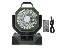 Fã De Camping Laxiscreed Com Controlo Remoto, Bateria De 20000mah E Oscilação Para Tendas E Pesca Ao Ar Livre