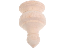 Kichouse Ornamentos Europeus de Madeira para Móveis de Madeira Maciça, Tampas Decorativas para Cabeceiras de Cama com CHABERLU