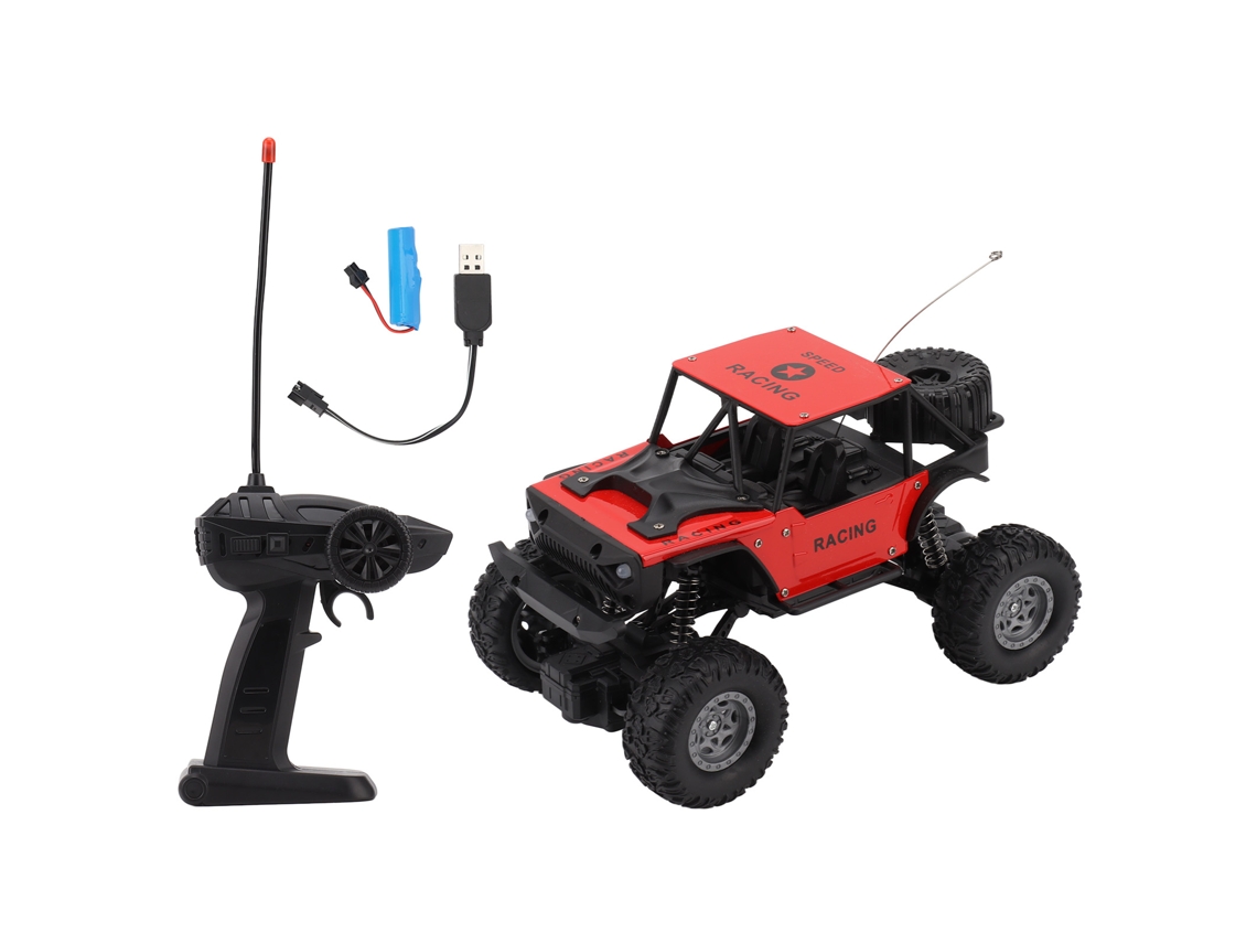 Mali carro de Controle Remoto Off Road 1:18 2wd Liga 20km/h Brinquedo para Crianças Vermelho
