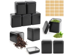 Escolha Segura - 10 Unidades - Seguro Para Alimentos - Metais - 7 X 7 X 8,5 Cm - Para Chá Solitário - Inclui 20 Etiquetas - Durável E Leve - Caixa De