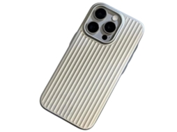 Capa Rigida Ondulada Wave para iPhone 14 pro max VEANXIN Prateado
