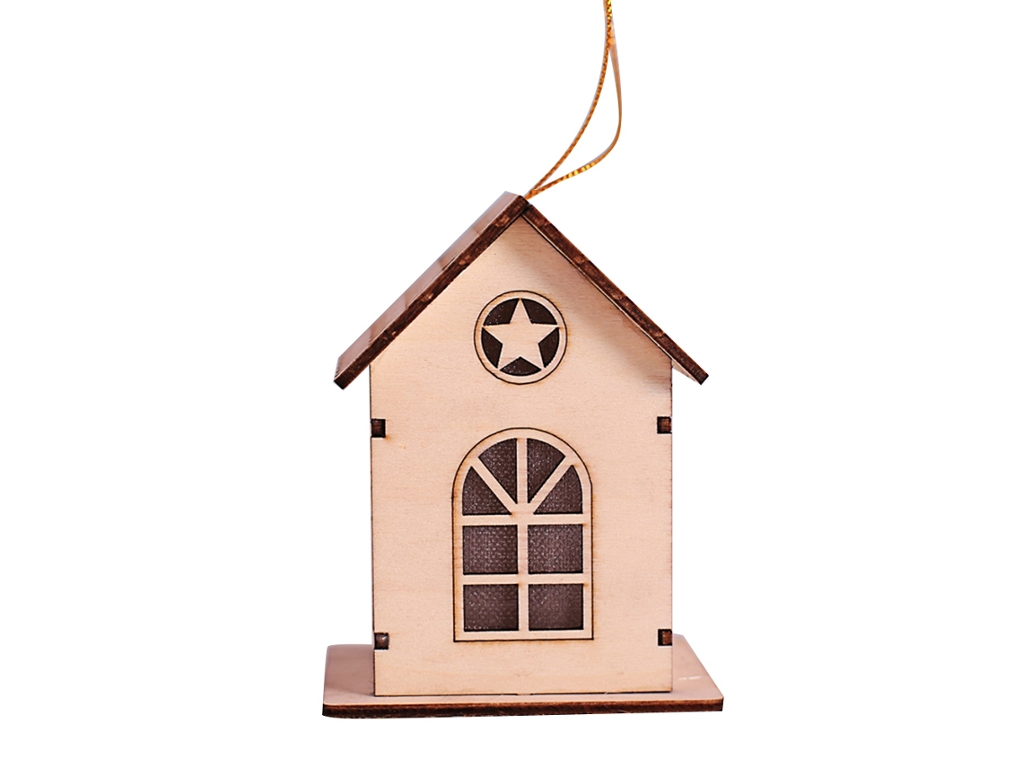 Laxiscreed Farol De Madeira Luminoso Para Decoração Natalícia, Escritórios E Centros Comerciais