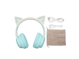 Lurelia Auscultadores Gaming Bluetooth 5.3, Microfone Integrado, Jack 3,5 Mm, Verde