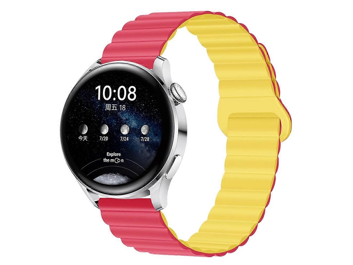 Pulseira De Relógio Magnética De Silicone Bicolor