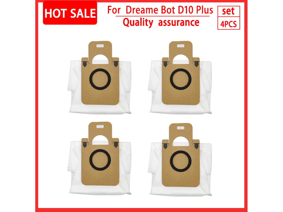 Acessórios para aspirador de pó robô Dreame Bot D10 Plus RLS3D, filtro HEPA, esfregão, escova lateral principal, saco de pó, peças de reposição