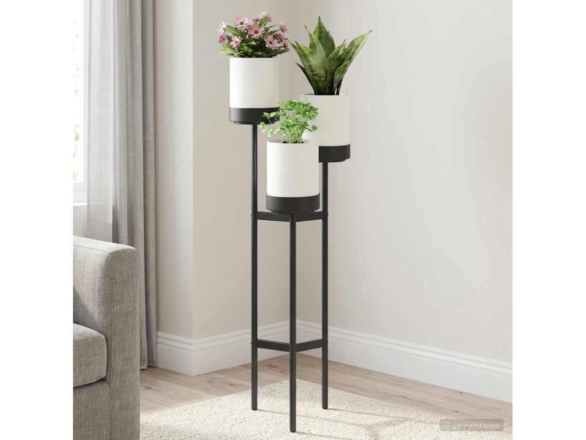 Vidaxl Suporte Para Flores Branco 42 X 39,5 X 125 Cm