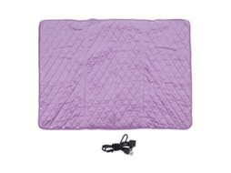 Manta Elétrica Usb Laxiscreed Com 3 Níveis E Timer, Conforto Máximo, Lavável E Macia Em Roxo