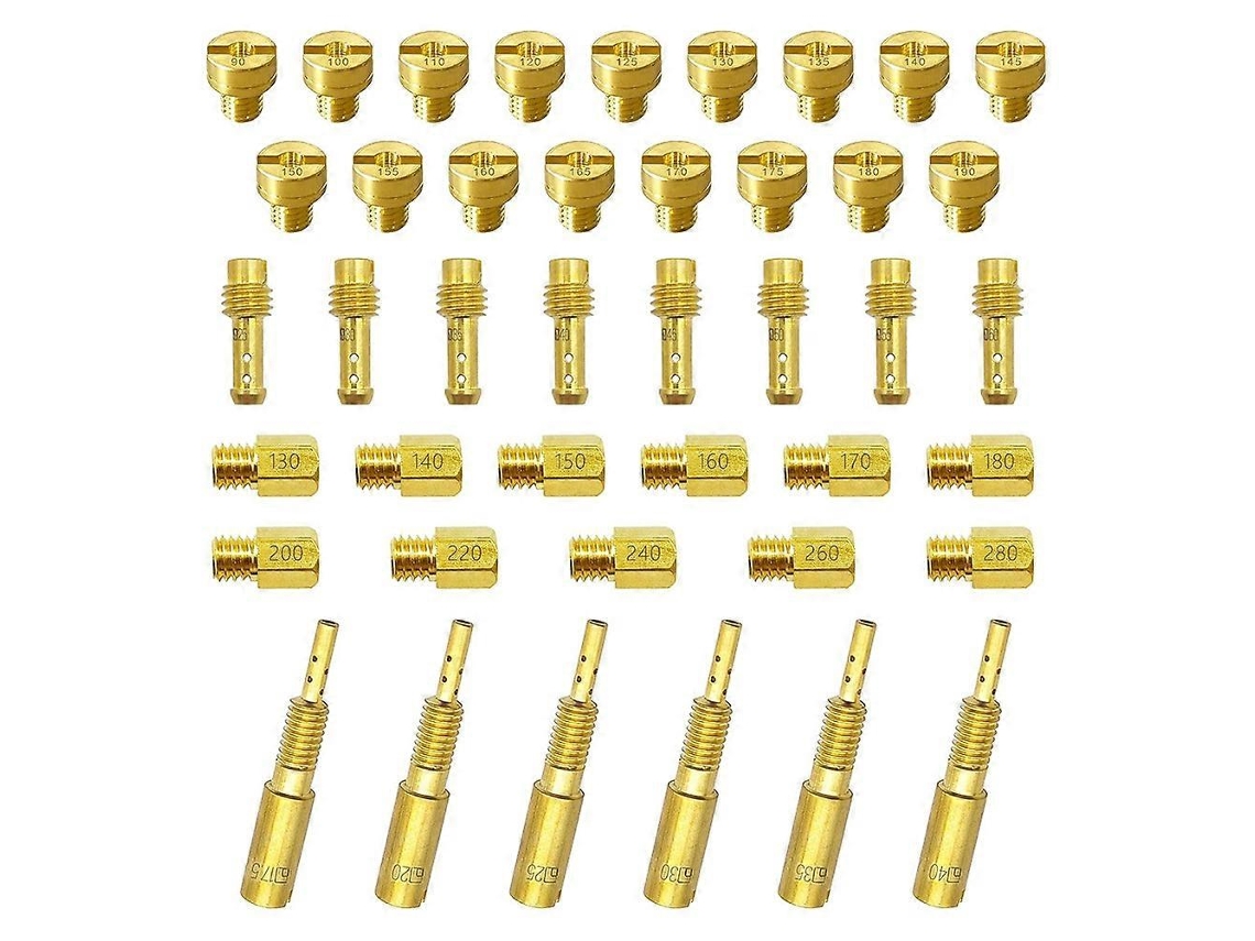 Kit De Jatos De Carburador Para Mikuni Main Pilot Slow Jet 42 Pcs N100.604 Vm28/486 Vm4/042 Vm22/210