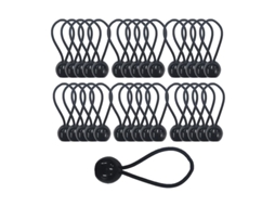 Cordas Elásticas Com Bola, 30 Unidades, 3.5 Mm, Resistente, Elástica, Para Lonas, Tendas, Pavilhões, Camping, Banners