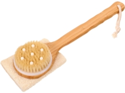Esponja De Banho Natural Hemobllo Com Cabo Longo Para Esfoliação Corporal E Limpeza Da Pele No