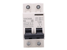 Interruptor de Circuito Miniatura Ac Dc 2p 6a 400v para Sistema Solar Pv Dz47x 63