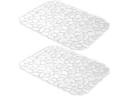 Tapetes de silicone com orifícios de drenagem, secagem rápida, ideais para escorrer grama e vegetais, e com design protetor.