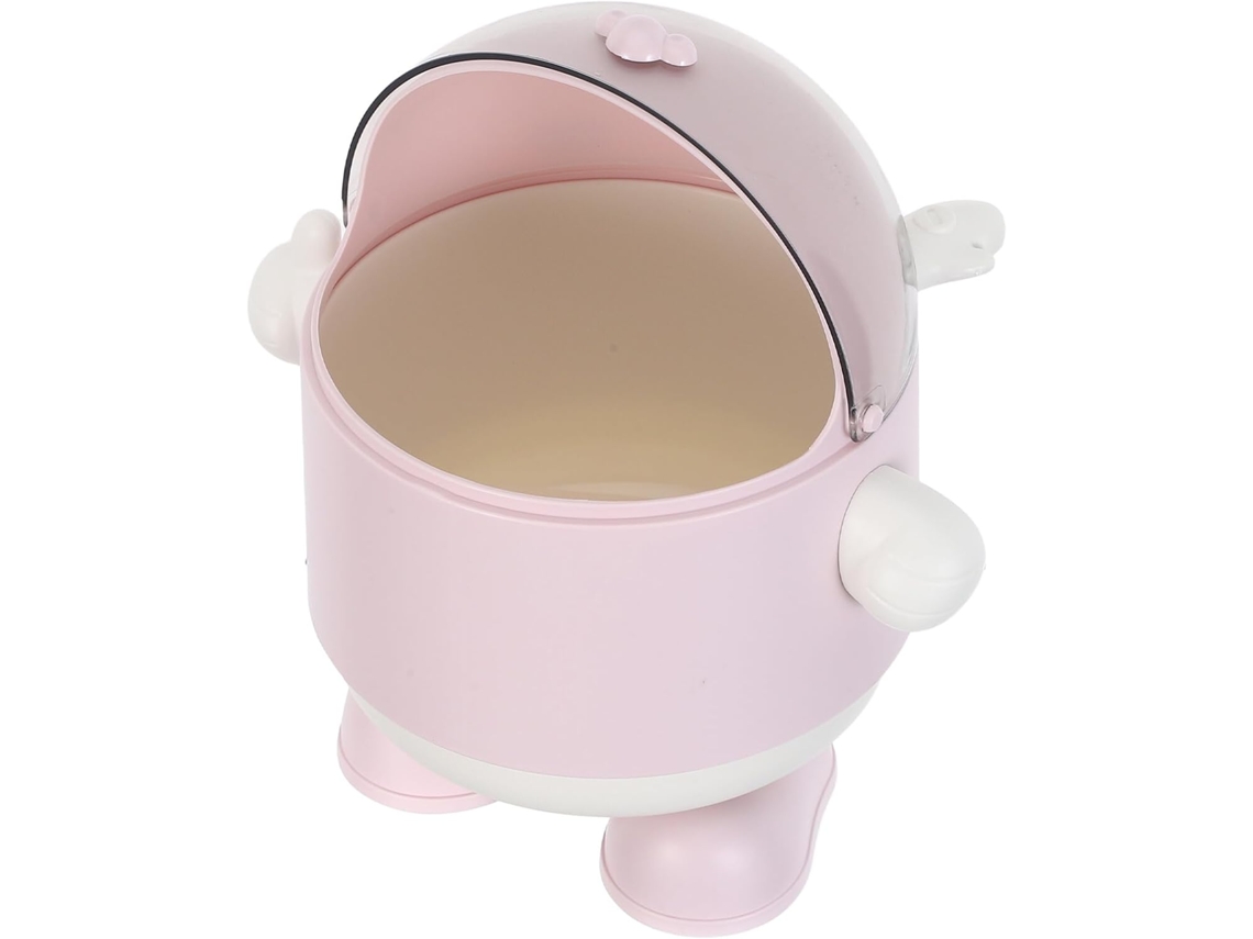 Lixeira de Mesa Plástico Alipis Mini, com Estampa Criativa Dragão. Ideal para Decoração e Organização do Escri