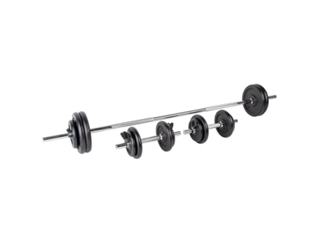 Conjunto De Barra E Halteres 48kg Topgim