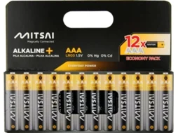 Pilhas Alcalinas MITSAI AAA LR3 (12 Unidades)