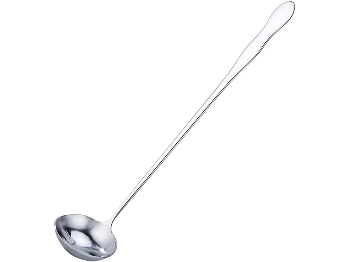 Colher Com Cabo Longo, Em Aço Inoxidável, Pequena Colher Redonda Com Cabeça Funda Para Mexer E Tempe Gokoco