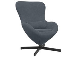 Conjunto 1 Cadeira Ovo Vidaxl Cinzento Veludo (63 X 73 X 90 Cm)