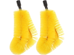 Escova Para Limpeza De Calhas Com Cabeça Roscada 24mm, Resistente Às Intempéries, Feita De Nylon Pp E Aço Inoxidável