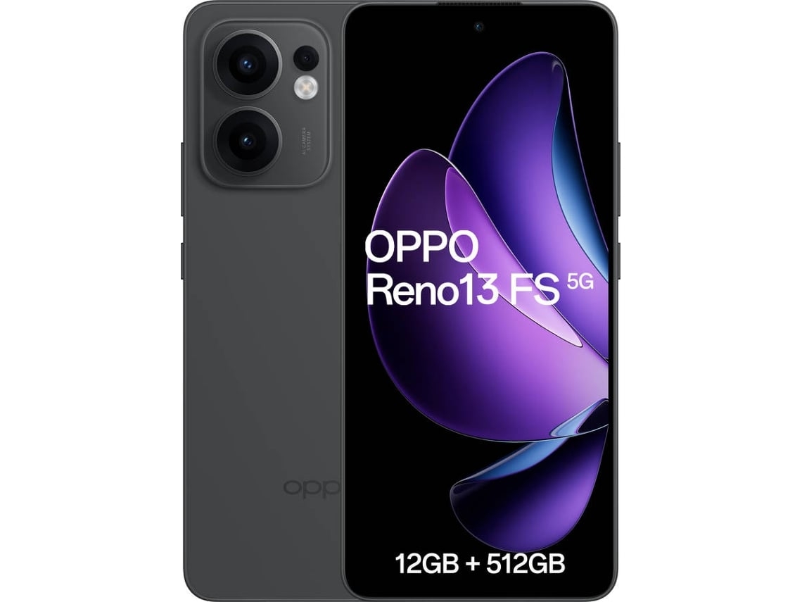 Smartphone OPPO Reno 13 FS (Outlet Caixa Aberta - 6.67'' - 12 GB - 512 GB - Preto)