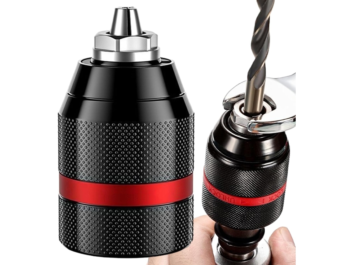 Adaptador De Mandril Sem Chave – 1/2 Polegada, Metal Reforçado Com
