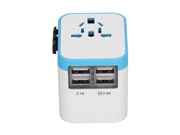 Adaptador de tomada universal com 4 portas Usb LAXISCREED