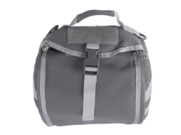 Bolsa para capacete nylon impermeável 1000d para moto bicicleta camping hiking cinza S/MARCA