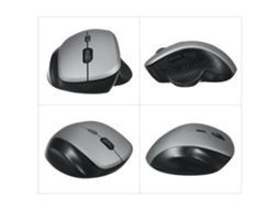 Rato Vertical Óptico Sem Fio 2.4g 6 Teclas Ergonômico 3 Velocidades Ajustáveis Para Pc Notebook Cinza