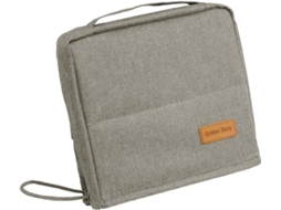 Maquiagem Necessaire com suporte, armazenamento portátil de grande capacidade com altura.