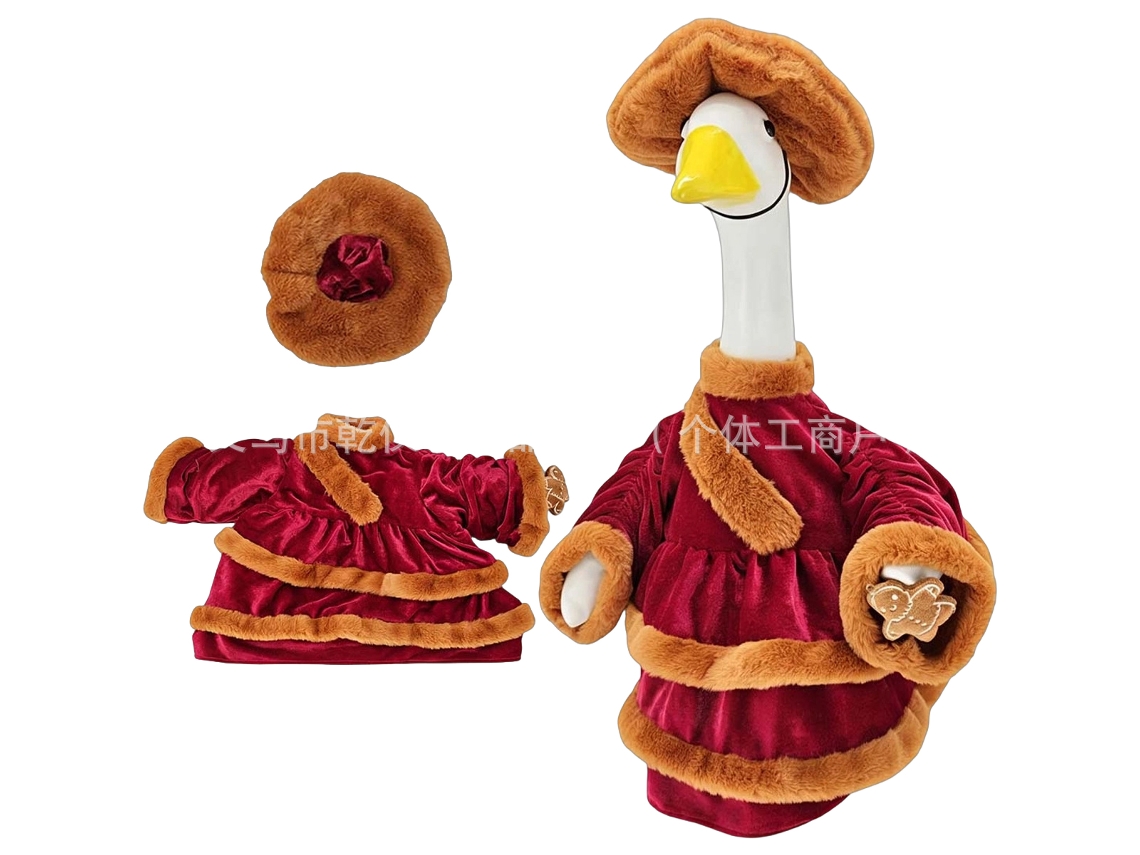 Laxiscreed Guarda-chuva De Natal Para Porta Com Roupa De Ganso — Conjunto De Jardinagem Para 23 Polegadas