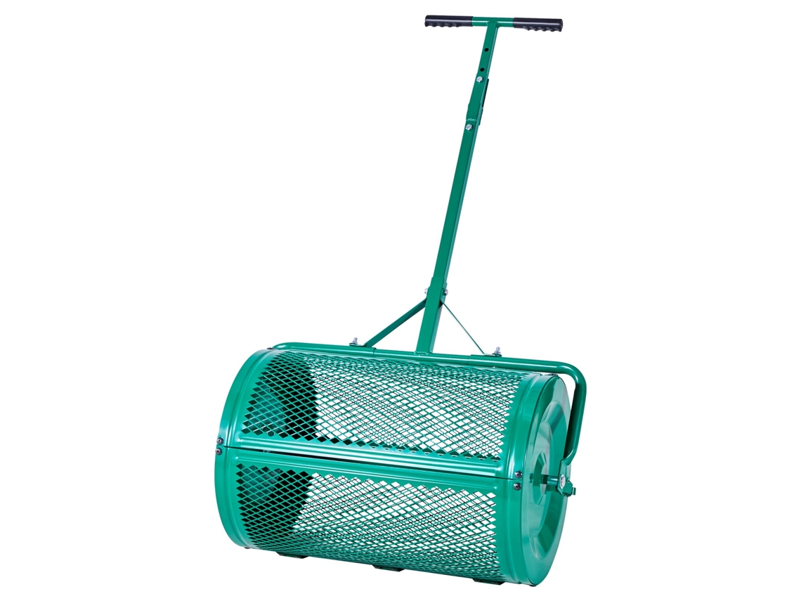 Espalhador De Composto 67 Cm 4 Alturas Ajustáveis Alça De Empurrar Reboque Vevor