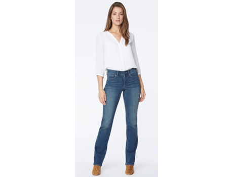 Marilyn Straight Jeans Mediumblauw Sure Stretch Denim Tall Balance NYDJ 38