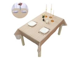 Toalha de Mesa Xadrez – Toalha de Mesa Quadrada de Pvc À Prova D'Água À Prova de Óleo Capas de Mesa Laváveis para Refeições Café 137 X 137 Cm