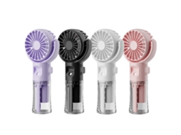 Ventilador com umidificador, usb, 4 velocidades, cores variadas BRILVIBERA
