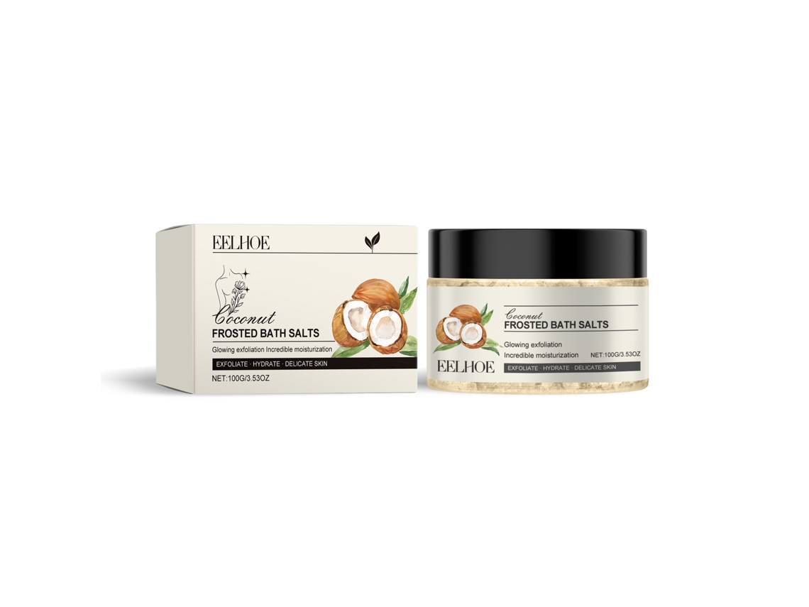 Exfoliante De Côco Com Sal Grosso Para Banho