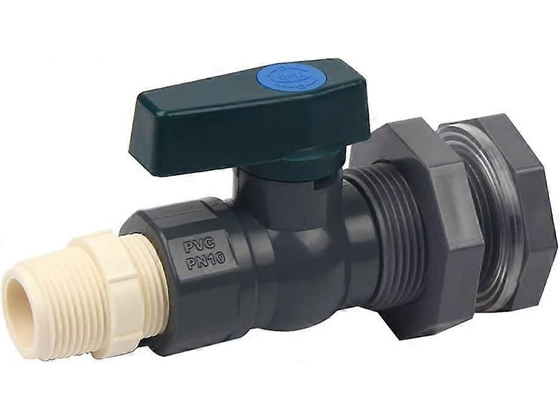 Conector Para Caixas D'água, Torneira De 3/4 Polegadas Para Barril De Chuva Com Adaptador De Mangueira E Anel De Vedação