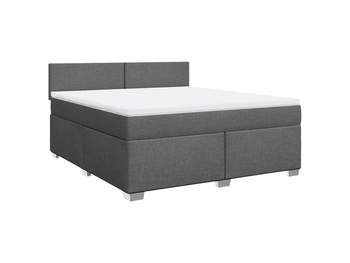 Box Spring Bed, Box Spring Beds Vidaxl Cinzeto Tecido (180 X 200 Cm)