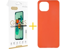 Capa e Película Apple iPhone 13 ACCETEL Liso 4 Vermelho