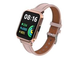 Pulseira Integrada Em Couro E Metal Para Xiaomi Redmi Watch 2 Lite