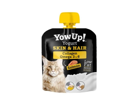 2x1 Yowup Pele e Pelo Salmão para Gatos 85 g