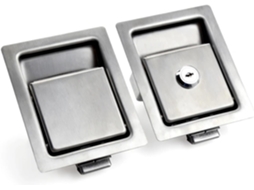 Trava De Porta Embutida Tipo Alavanca Para Caminhão E Reboque Contêiner Xk101 Em Aço Inoxidável 1 Peça Xk101s 304j