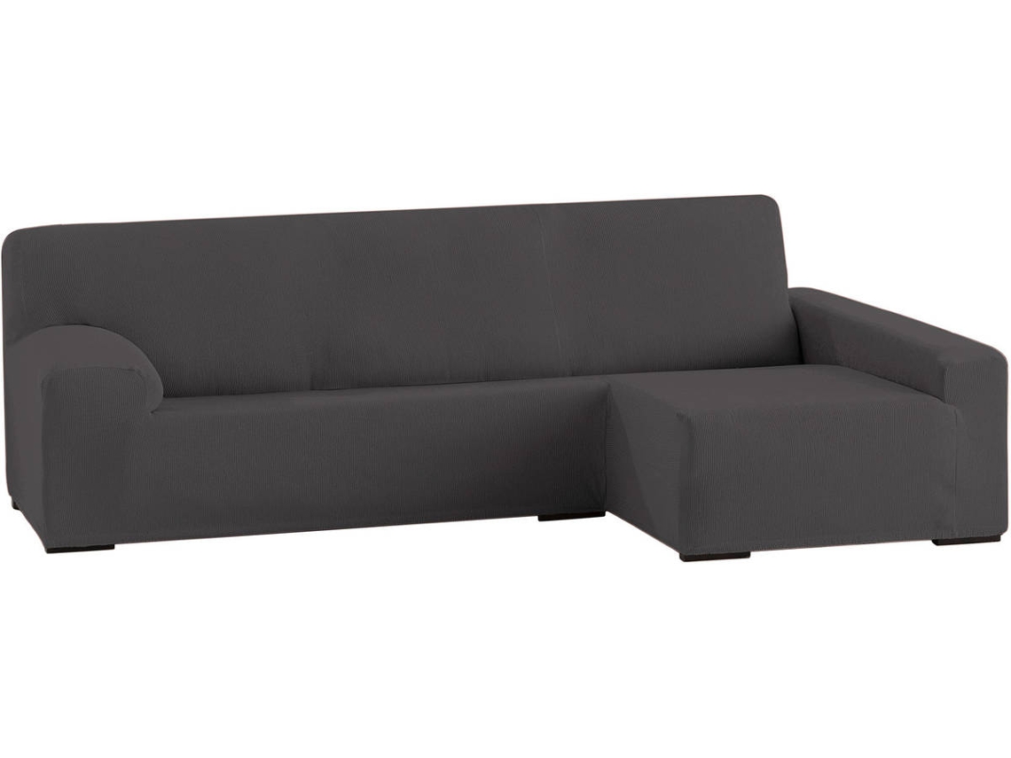 Capa Chaise Longue TODOPARAMICASA Ulises Cinzento (Braço Direito Longo - 250 - 310 cm)
